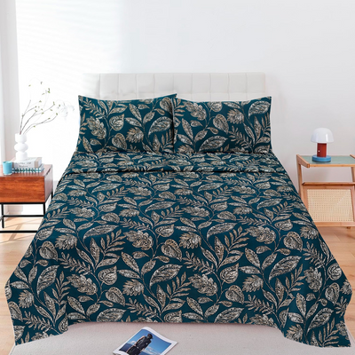 Elenza Cotton Bed Sheet - King - 3pcs - ECB03