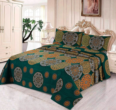 Elenza Cotton Bed Sheet - King - 3pcs - ECB09
