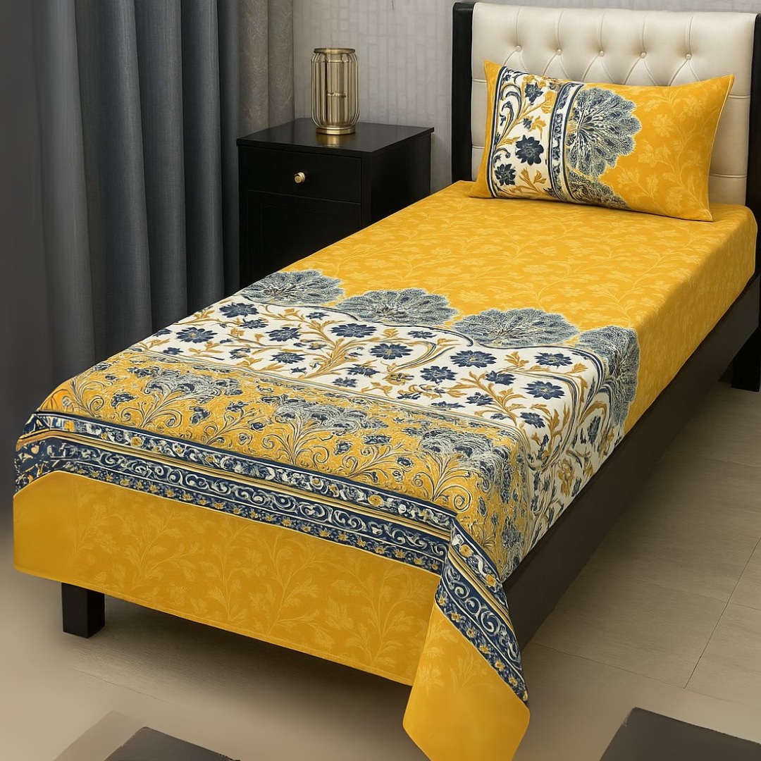 Elenza Cotton Bed Sheet - Single - ESB01